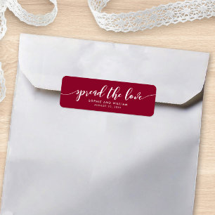 Custom Color Relax Script Spread the Love Wedding