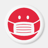 Custom color smily face mask emoji icon fridge