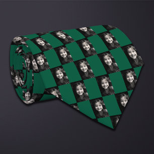 Custom Color Tall Rectangular Photo Pattern Tie