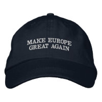 Custom Color & Text Make Europe Blank Again Blue