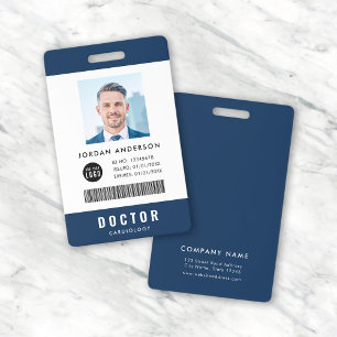 Custom Colors Add Logo Medical Employee Photo ID Badge