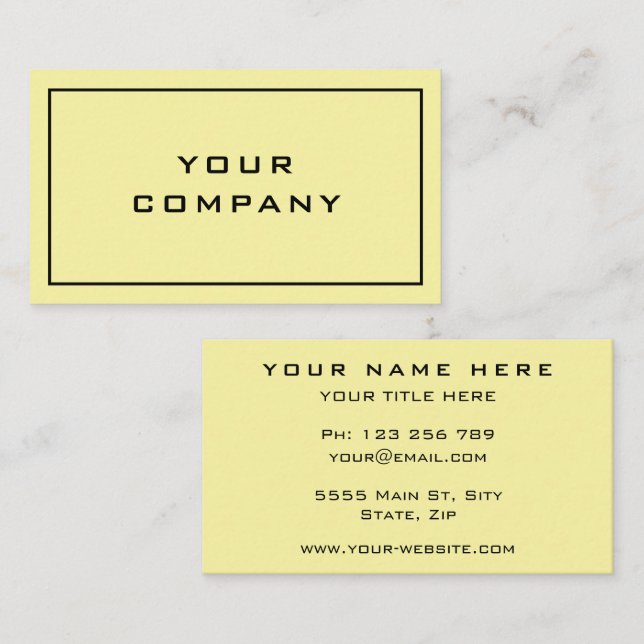 Custom Colors and Font Business Card - Your Design (Front/Back)
