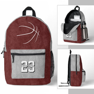custom colors basketball athlete printed backpack