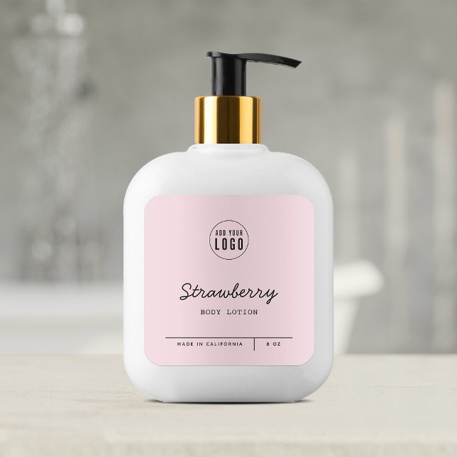 Custom Colour Add Logo Script Lines Product Label (Creator Uploaded)