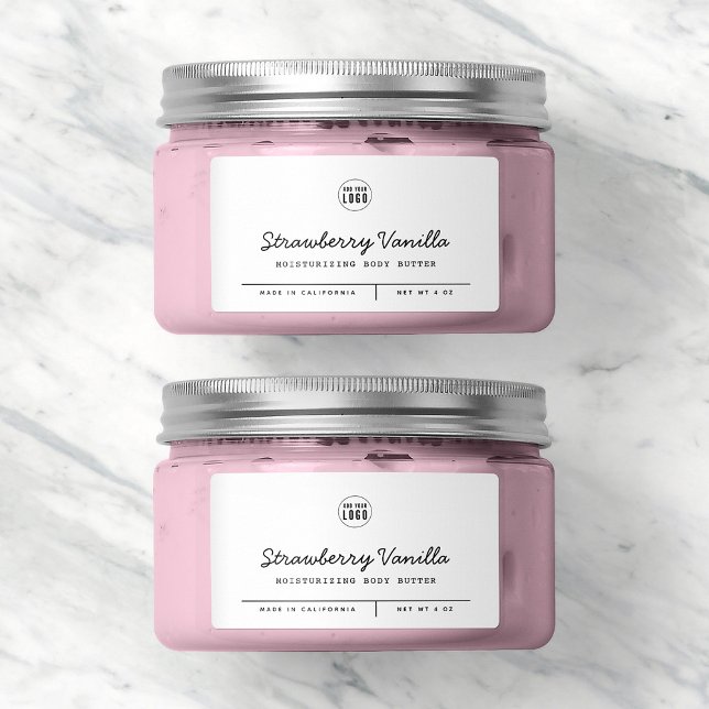 Custom Colour Add Logo Script Lines Product Label (Creator Uploaded)