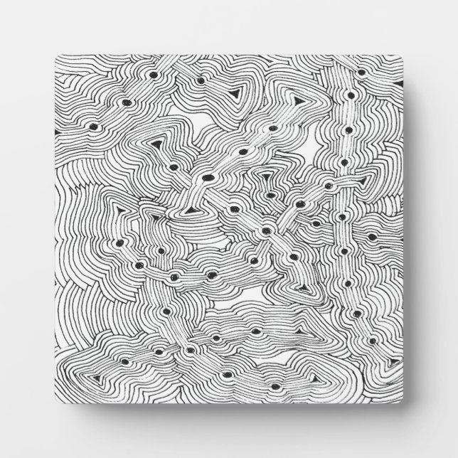 Custom Colour Ant Farm Original Abstract Design Plaque (Front)