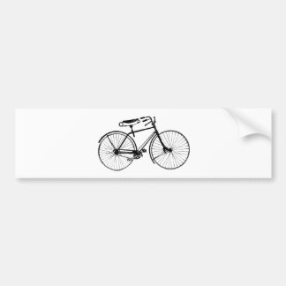 Custom Colour Background | Vintage Bicycle Bumper Sticker