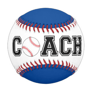Custom colour baseball coach gift ball / keepsake