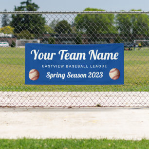 Custom Colour Baseball Team Banner