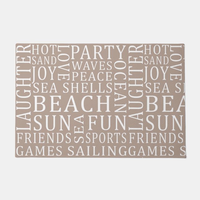 Custom Colour Beach House door mats (Front)