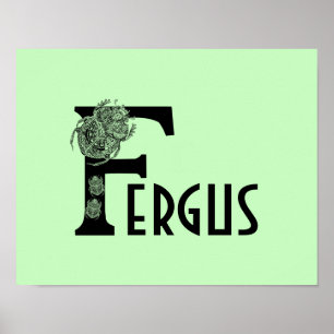 Custom colour beetle monogram letter bug Nursery Poster