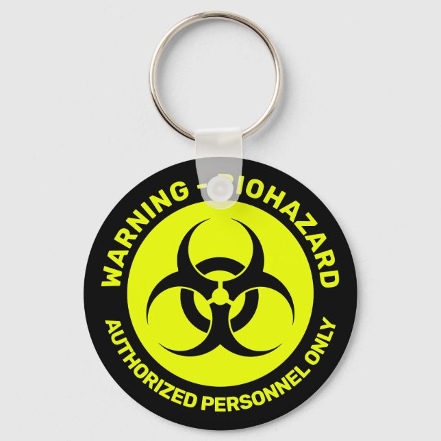 [Custom Colour] Biohazard Icon Keychain (Front)