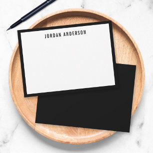 Custom Colour Border Modern Bold Personalised Card