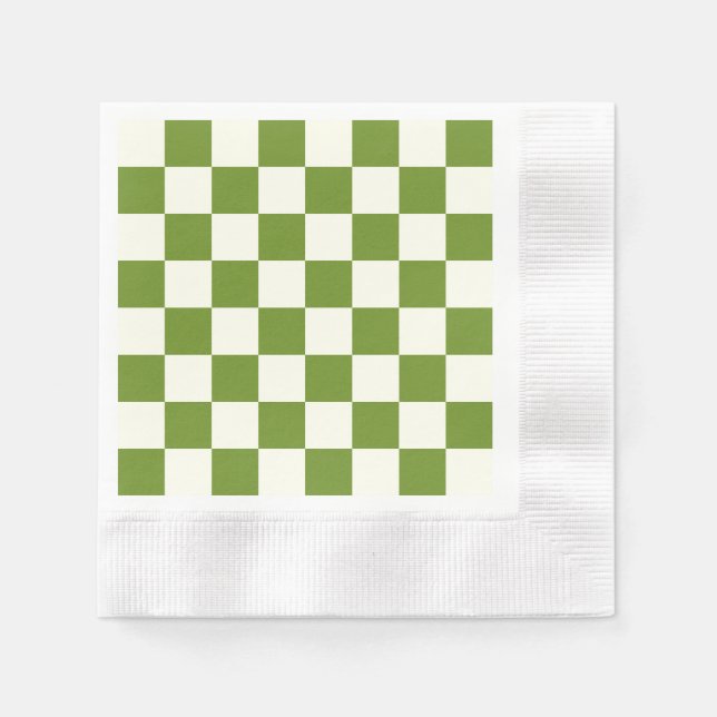 Custom Colour Chess Board Napkin (Front)