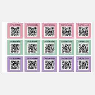 Custom Colour Coded Organisation QR Code Stickers