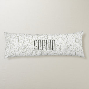Custom Colour Crackle Paint Body Cushion