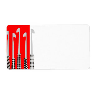custom colour crochet hooks patterns black white