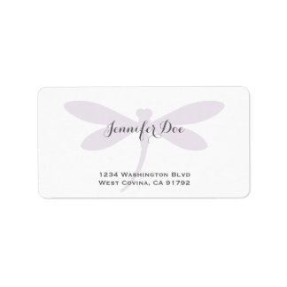 Custom Colour Dragonfly Address Label Template