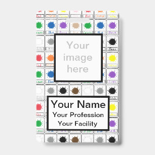 Custom Colour Flash Cards - School Series Badge ID Badge