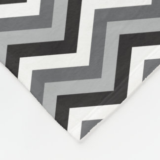 Custom Colour Four Shade Chevron Pattern Fleece Blanket