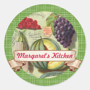 custom colour fruit vegetable canning label
