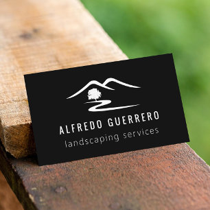 Custom Colour Gardener Landscaping Business Card