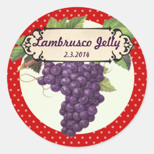 custom colour grapes wine canning label