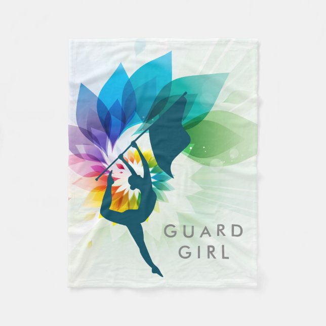 Custom Colour Guard Fleece Throw (Front)