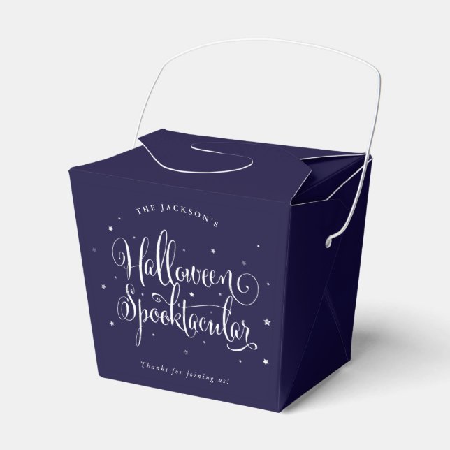 Custom Colour Halloween Spooktacular Favour Box (Front Side)