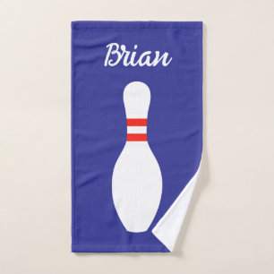 Custom colour hand towel for bowling lover