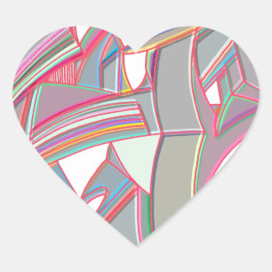 Custom Colour Heart Sticker