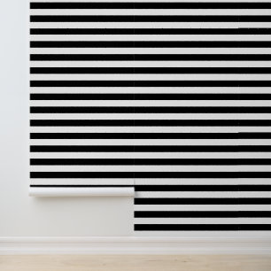 Custom Colour Horizontal Stripe Pattern Wallpaper
