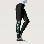 Custom Colour | "Hustle" Workout Leggings<br><div class="desc">Fun and trendy workout design. You can either rock the "Hustle" look or add your own custom text. Choose your legging colour and text colour by clicking on "customise it" and then the small eye dropper. Need help personalising this product? Please use the contact button below and we will be...</div>