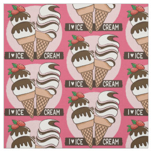 Custom colour Ice Cream Lover fabric
