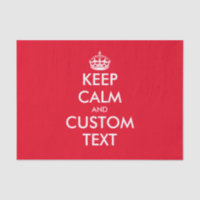 Custom colour Keep Calm gift wrap tissue paper