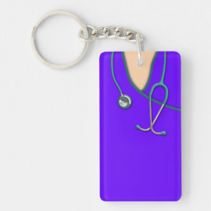 Custom Colour Medical Scrubs Key Ring