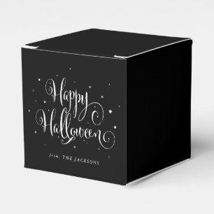 Custom Colour+ Message Happy Halloween Favour Box
