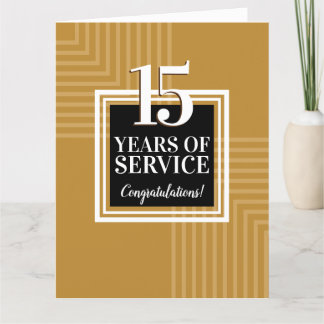 Custom colour milestone  employee anniversary card