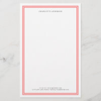 Custom Colour Modern Classic Borders Personalised