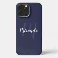 Custom Colour Modern Personalised Monogram and Nam