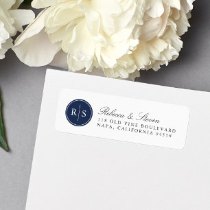 Custom Colour Monogram Return Address