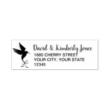 Custom Colour Name & Address Flying Hummingbird