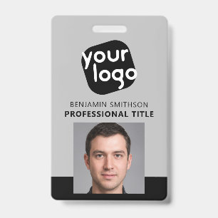 Custom Colour Name Title Add Your Logo Here Brande ID Badge