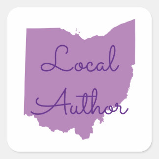 Custom Colour Ohio Local Author Square Sticker