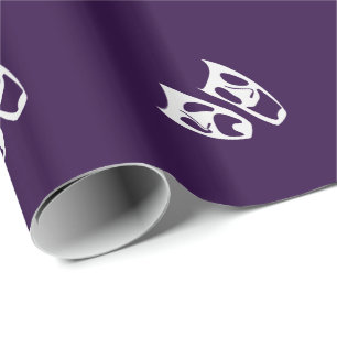 Custom Colour Performing Arts Icon Gift Wrap