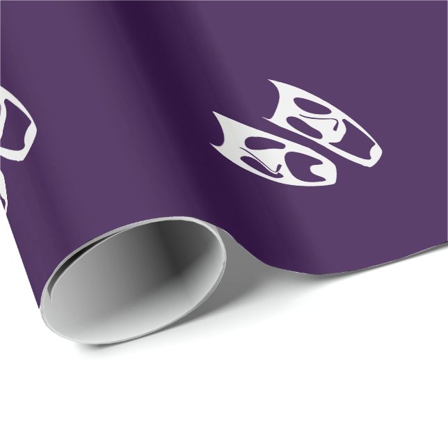 Custom Colour Performing Arts Icon Gift Wrap (Roll Corner)