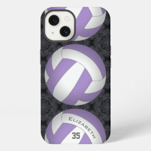 custom colour personalised girl's volleyball iPhone 13 case
