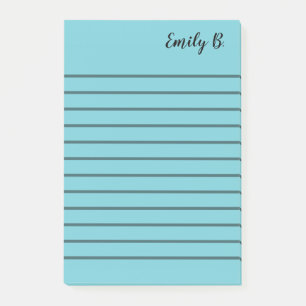Custom Colour Personalised Lined Sticky Notes
