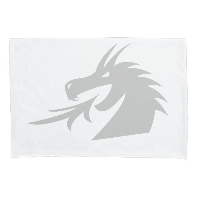 Custom colour pillow case with cool dragon head (Front)