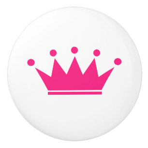 Custom colour princess crown round pull knobs